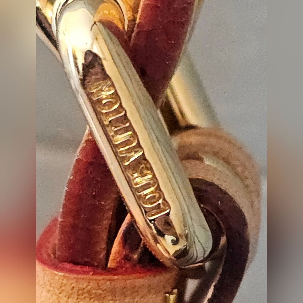 Louis Vuitton Brown Leather Belt with Gold Buckle - Picture 5 of 7